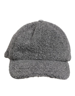 Dolce & Gabbana Gray Wool Fleece Rapper Men Baseball Capello Hat
