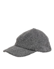 Dolce & Gabbana Gray Wool Fleece Rapper Men Baseball Capello Hat