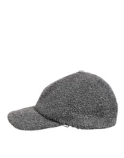 Dolce & Gabbana Gray Wool Fleece Rapper Men Baseball Capello Hat