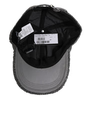 Dolce & Gabbana Gray Wool Fleece Rapper Men Baseball Capello Hat