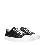 Moschino Black Fabric Low Top Sneakers