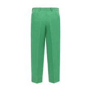 Max Mara Green Linen Casual Pants