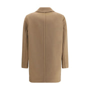Max Mara Beige Fleece Wool Coat