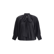 Max Mara Black Silk Blouse