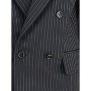 Max Mara Black Fleece Wool Blazer