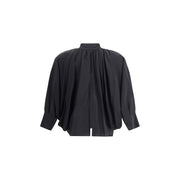 Max Mara Black Silk Blouse