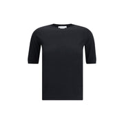 Max Mara Black Fleece Wool Top