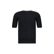 Max Mara Black Fleece Wool Top