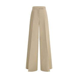 Max Mara Beige Cotton Casual Pants