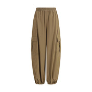 Max Mara Beige Cotton Cargo Pants