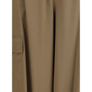 Max Mara Beige Cotton Cargo Pants