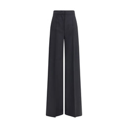 Max Mara Black Fleece Wool Casual Pants