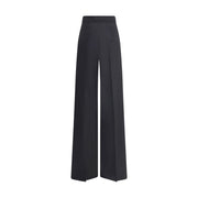 Max Mara Black Fleece Wool Casual Pants