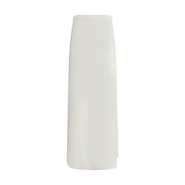 Max Mara White Viscose Long Skirt