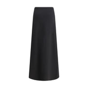 Max Mara Black Viscose Long Skirt