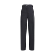 Max Mara Black Fleece Wool Casual Pants
