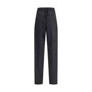 Max Mara Black Fleece Wool Casual Pants