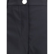 Max Mara Black Fleece Wool Casual Pants