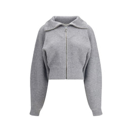 Max Mara Gray Wool Cardigan