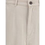 Max Mara Cream Cotton Cargo Pants