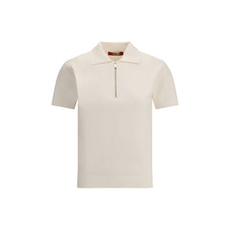 Max Mara White Viscose Dress Shirt