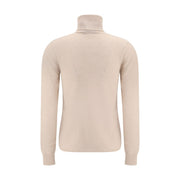Max Mara Beige Wool Turtleneck