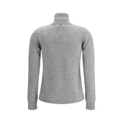Max Mara Gray Wool Turtleneck
