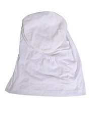 Dolce & Gabbana White Cotton DG Logo Plaque Baseball Balaclava Hat