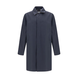 Burberry Blue Cotton Coat