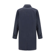 Burberry Blue Cotton Coat