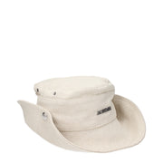 Jacquemus Beige Linen Bucket Hat