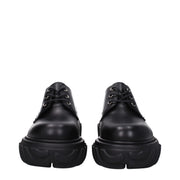 Off-White Black Leather Oxfords And Derbies