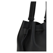 Valentino Garavani Black Calf Leather Bos Taurus Shoulder Bag