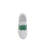 Valentino Garavani White Calf Leather Bos Taurus Low Top Sneakers