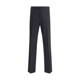 Lardini Black Viscose Casual Pants