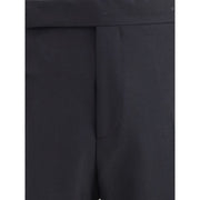 Lardini Black Viscose Casual Pants