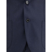 Lardini Blue Wool Two-Piece Suit