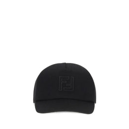 Fendi Black Wool Cap (Baseball Hat)