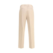 ZEGNA Beige Cotton Dress Pants