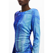 Desigual Blue Elastane Dress