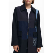 Desigual Black Cotton Jackets & Coat