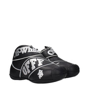 Off-White Black Leather High Top Sneakers