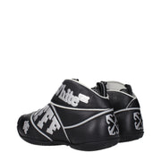 Off-White Black Leather High Top Sneakers