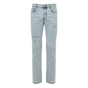 Jacob Cohen Blue Cotton Skinny Jeans