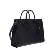 Saint Laurent Black Calf Leather Bos Taurus Handbag