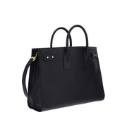 Saint Laurent Black Calf Leather Bos Taurus Handbag