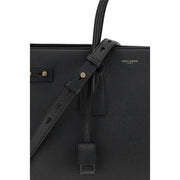 Saint Laurent Black Calf Leather Bos Taurus Handbag