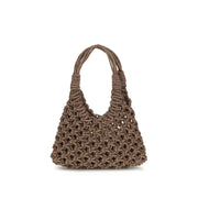 HIBOURAMA Brown Resin Handbag