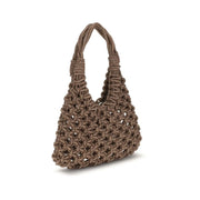 HIBOURAMA Brown Resin Handbag