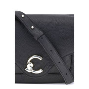 Coccinelle Black Calf Leather Bos Taurus Shoulder Bag